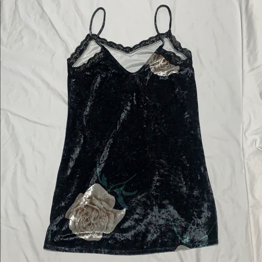 Nude Black Slip Dress with Flowers and Lace - Medium - Picture 4 of 7